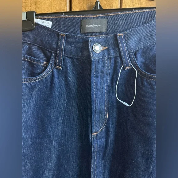 Favorite Daughter Winona Dark Indigo long Denim Skirt sz. 26 - Picture 3 of 7